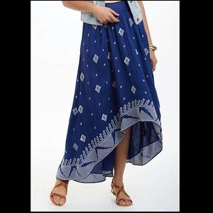 Anthropologie Floreat Baripada Maxi Skirt